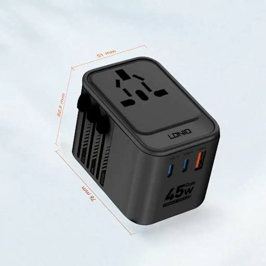 Ldnio Z8 GaN 45W Universal Adapter All-In-One Adapter