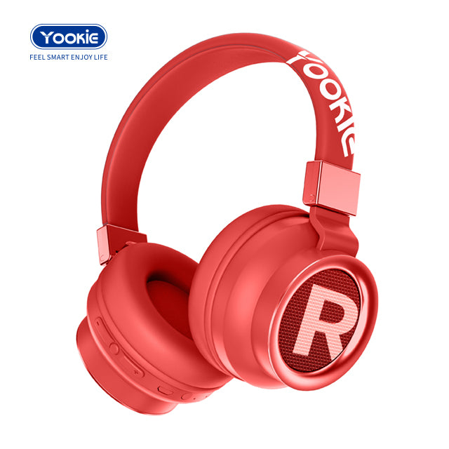 YOOKIE-YKS4 BT 5.0 Over Ear Headphones, Studio Headphones Wired and Wireless Headphones for PC Tablet Home Office