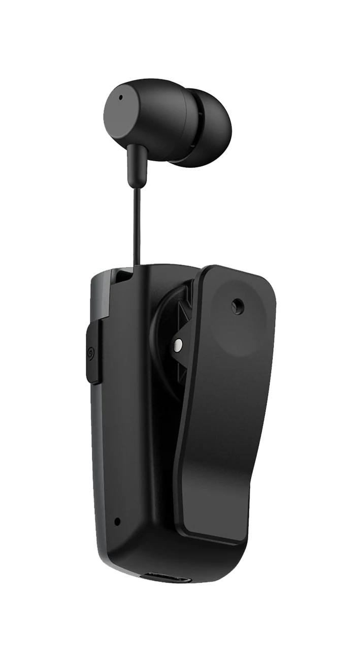 FASTER R12 Pro Retractable Bluetooth Headset Clip-on Earbuds