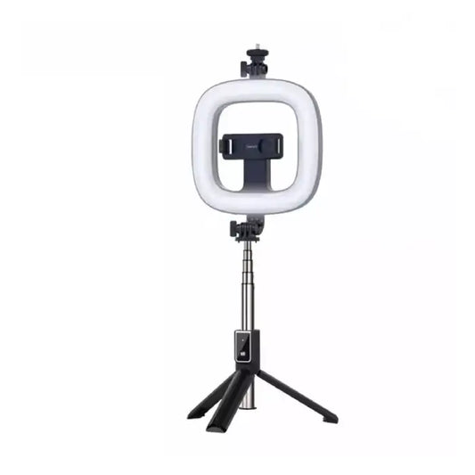 EARLDOM ZP21-ET Selfie Stick Broadcast tripod with 6-inch Ring Light