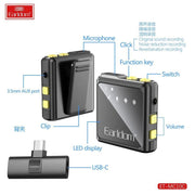 EARLDOM WIRELESS MICROPHONE COLLAR CLIP MC10C