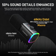 MAONO PD100W WIRELESS DYNAMIC MICROPHONE.