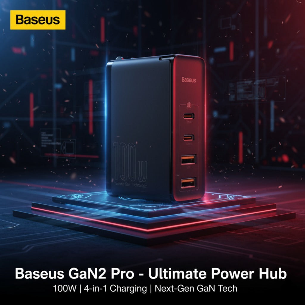 Baseus GaN2 Pro Quick Charger 2C+2U 100W CN Black