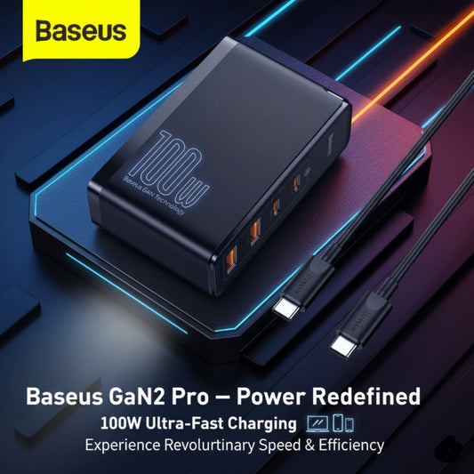 Baseus GaN2 Pro Quick Charger 2C+2U 100W CN Black