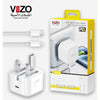 Vizo iCore Pro Premium 3-Pin iPhone Charger with Original Lightning Cable With Official Warranty