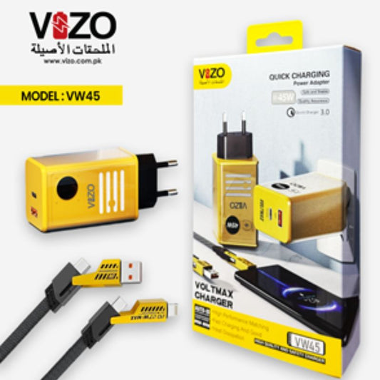 Vizo Vw45 Volt Series PD Fast Charger (45W Max) With Official Warranty